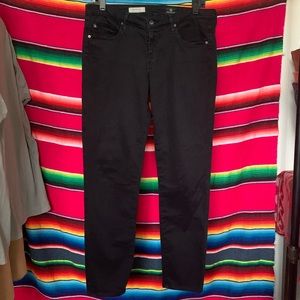 Adriano Goldschmied AG Stevie Slim Straight Ankle Black Jeans 29R